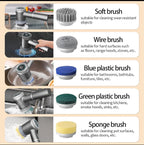 Electric Spin Scrubber – 5 Interchangeable Brush Heads