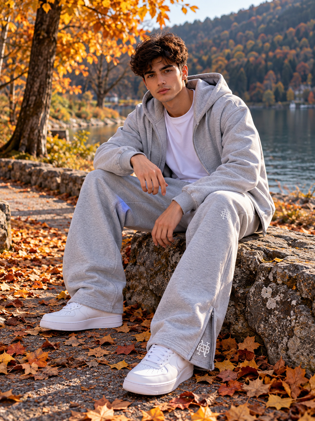 Y2K Wide-Leg Sweatpants – Streetwear met Ritsdetails.     ⚡ LIMITED DROP – DON’T MISS OUT