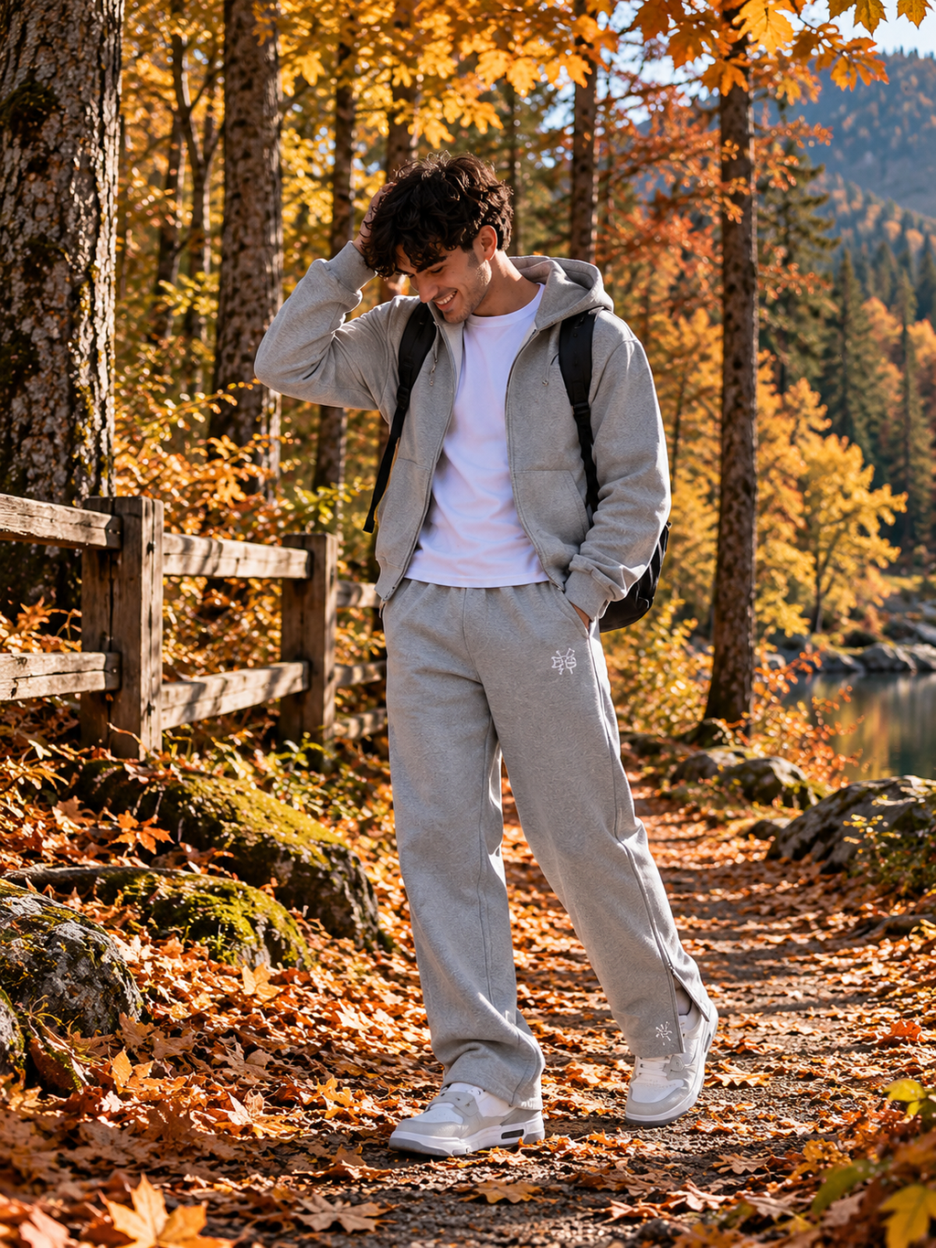 Y2K Wide-Leg Sweatpants – Streetwear met Ritsdetails.     ⚡ LIMITED DROP – DON’T MISS OUT