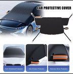 4-in-1 Car Windshield Cover – Snow, Frost & Sun Protection